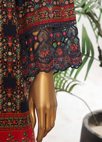 Bin Saeed Fabric - SM-KT-042- 2 Piece Lawn Embroidered Stitched Coat Style Suit