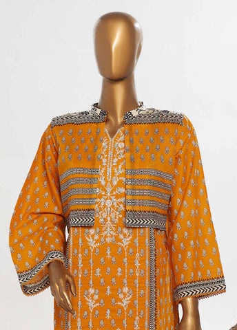 Bin Saeed Fabric - SM-KT-047- 2 Piece Lawn Embroidered Stitched Coat Style Suit