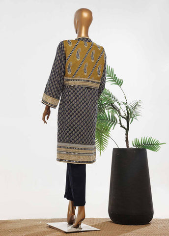 SM-KT-049- 2 Piece Lawn Embroidered Stitched Coat Style Suit
