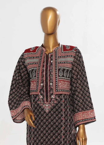 SM-KT-050- 2 Piece Lawn Embroidered Stitched Coat Style Suit
