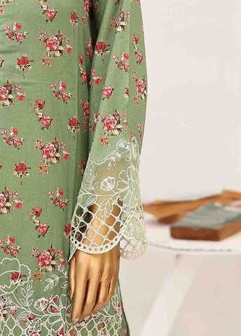 Bin Saeed Fabric - SM-LE-0172-3 Piece Cutwork Kari Stitched Suit
