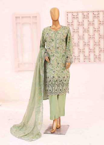 Bin Saeed Fabric - SM-LE-0196-3 Piece LawnKari Stitched Suit