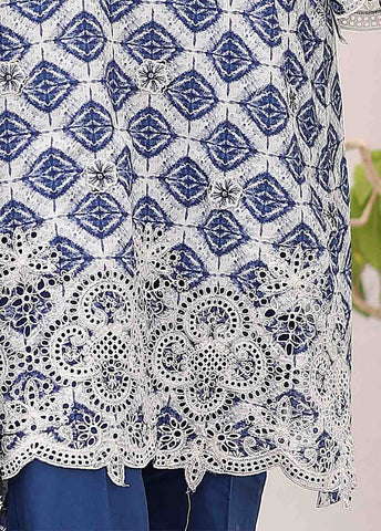 Bin Saeed Fabric - SM-LE-0199-3 Piece Cutwork Kari Stitched Suit