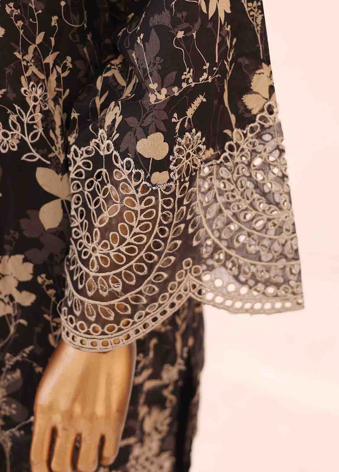 Bin Saeed Fabric - SM-LE-0342-3 Piece LawnKari Stitched Suit