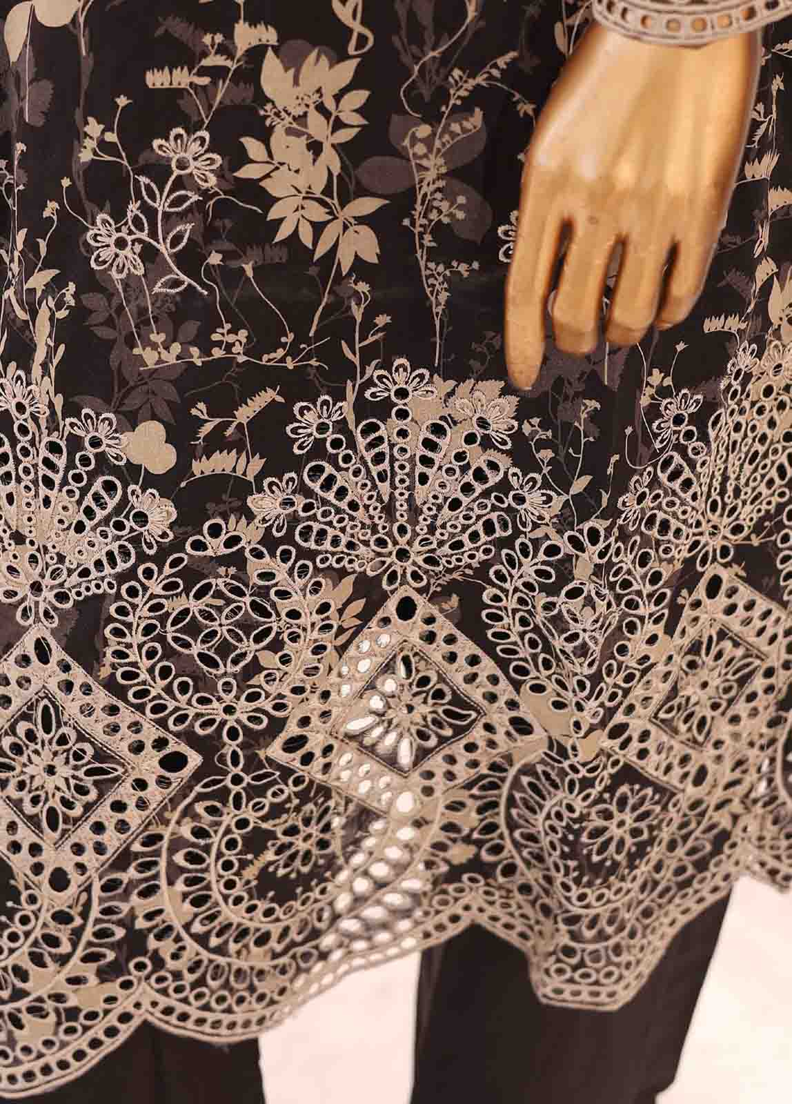 Bin Saeed Fabric - SM-LE-0342-3 Piece LawnKari Stitched Suit