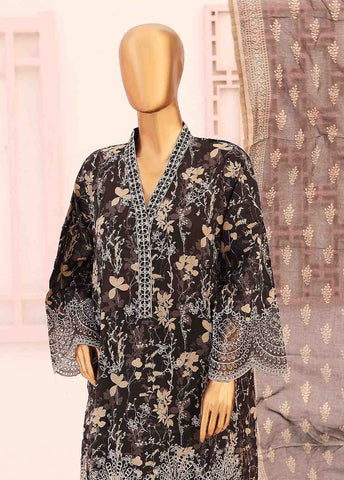 Bin Saeed Fabric - SM-LE-0342-3 Piece LawnKari Stitched Suit