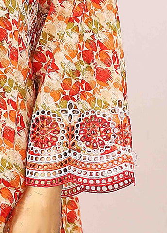 Bin Saeed Fabric - SM-LE-0345-3 Piece Cotton Kari Stitched Suit