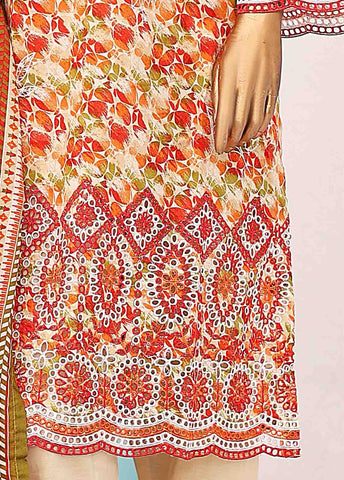 Bin Saeed Fabric - SM-LE-0345-3 Piece Cotton Kari Stitched Suit