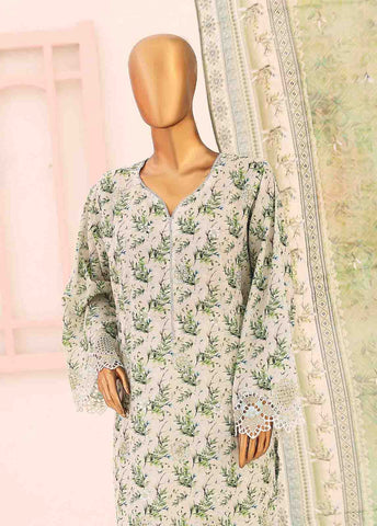 Bin Saeed Fabric - SM-LE-0403-3 Piece LawnKari Stitched Suit