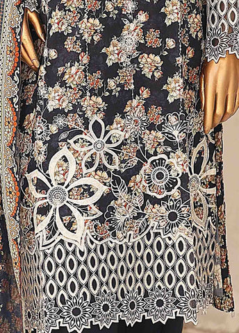 Bin Saeed Fabric - SM-LE-0405-3 Piece Cotton Kari Stitched Suit