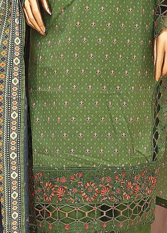 Bin Saeed Fabric - SM-LE-0407-3 Piece Cotton Kari Stitched Suit