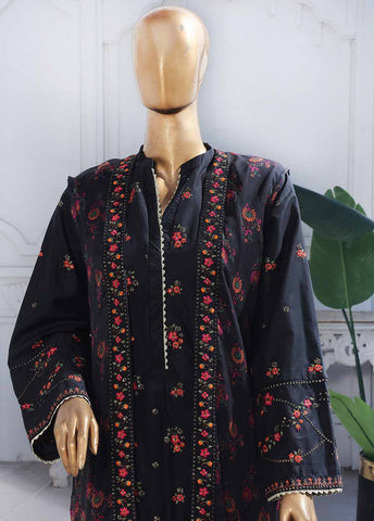 Bin Saeed Fabric - SM-PC-015 A- 2 Piece Lawn Embroidered Stitched Chiffon Coat Style Suit