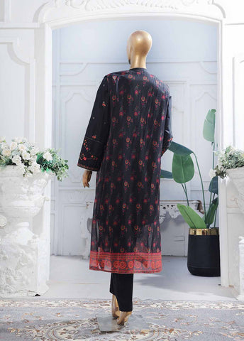 Bin Saeed Fabric - SM-PC-015 A- 2 Piece Lawn Embroidered Stitched Chiffon Coat Style Suit