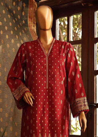 Bin Saeed Fabric - SM-PR-0018- 3 Piece Printed Stitched Suit