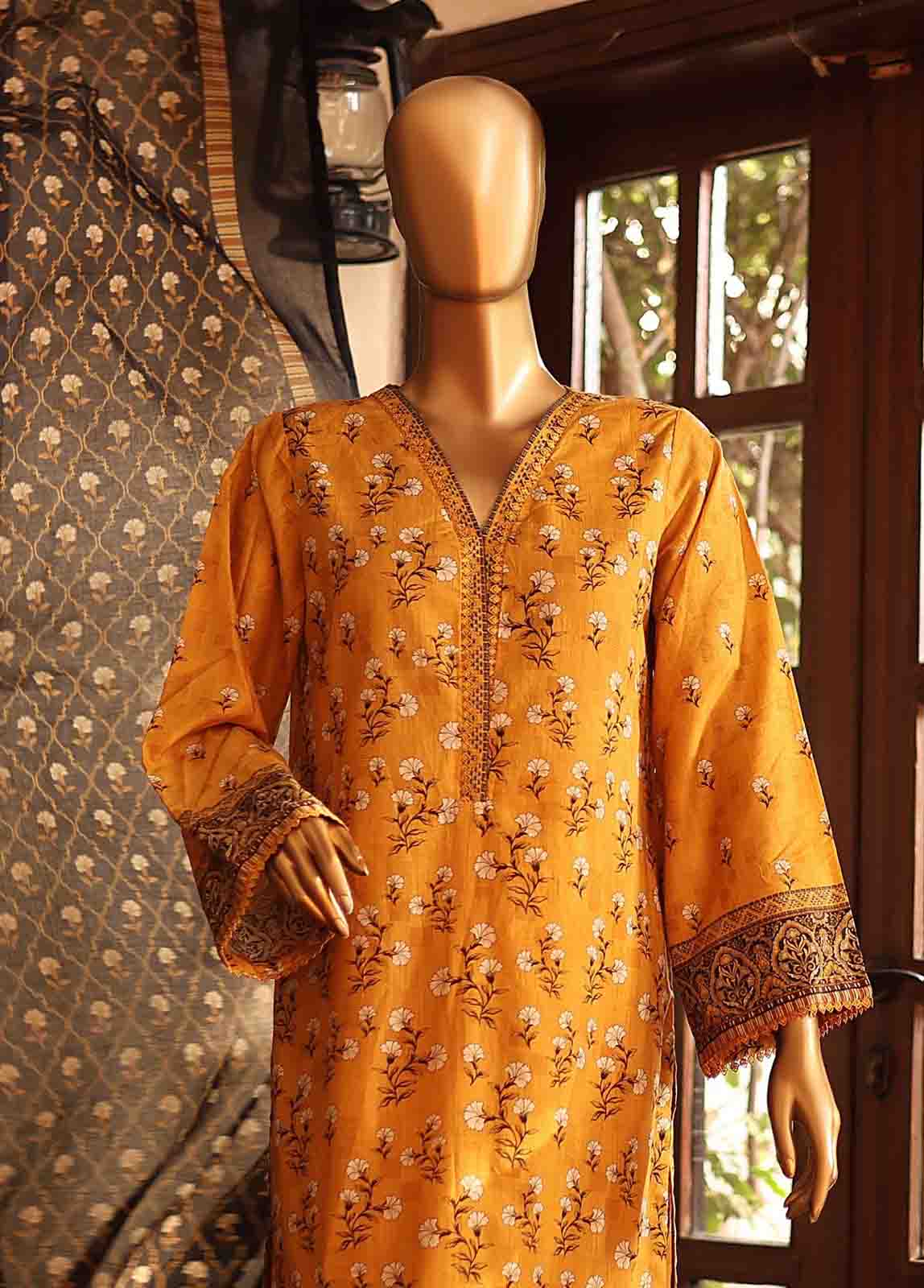 Bin Saeed Fabric - SM-PR-0102 - 3 Piece Printed Stitched Suit