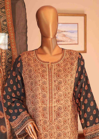 Bin Saeed Fabric - SM-PR-0103 - 3 Piece Printed Stitched Suit