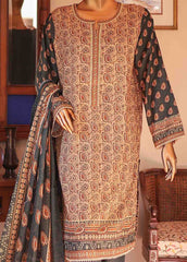 SM-PR-0103 - 3 Piece Printed Stitched Suit