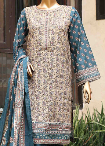 Bin Saeed Fabric - SM-PR-0104 - 3 Piece Printed Stitched Suit