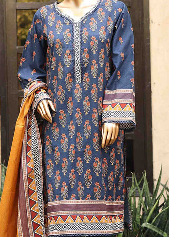 Bin Saeed Fabric - SM-PR-0107 - 3 Piece Printed Stitched Suit