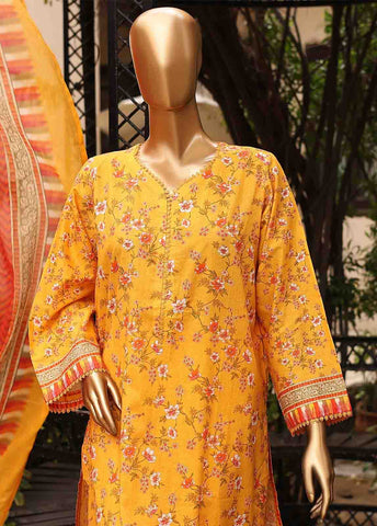 Bin Saeed Fabric - SM-PR-0108 - 3 Piece Printed Stitched Suit