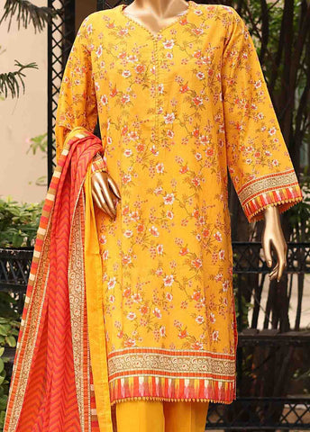 Bin Saeed Fabric - SM-PR-0108 - 3 Piece Printed Stitched Suit