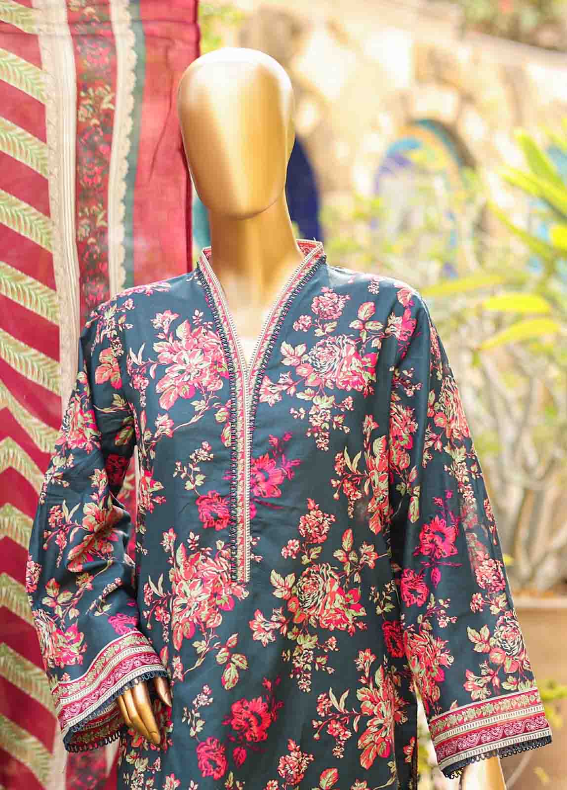 Bin Saeed Fabric - SM-PR-010 - 3 Piece Printed Stitched Suit