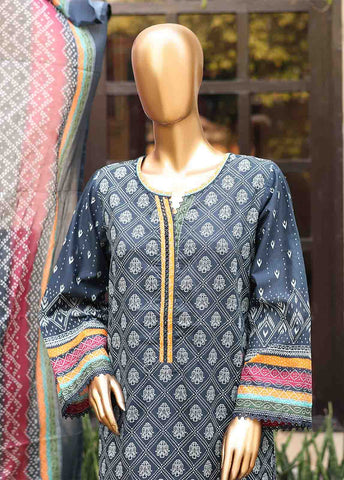 Bin Saeed Fabric - SM-PR-0110 - 3 Piece Printed Stitched Suit