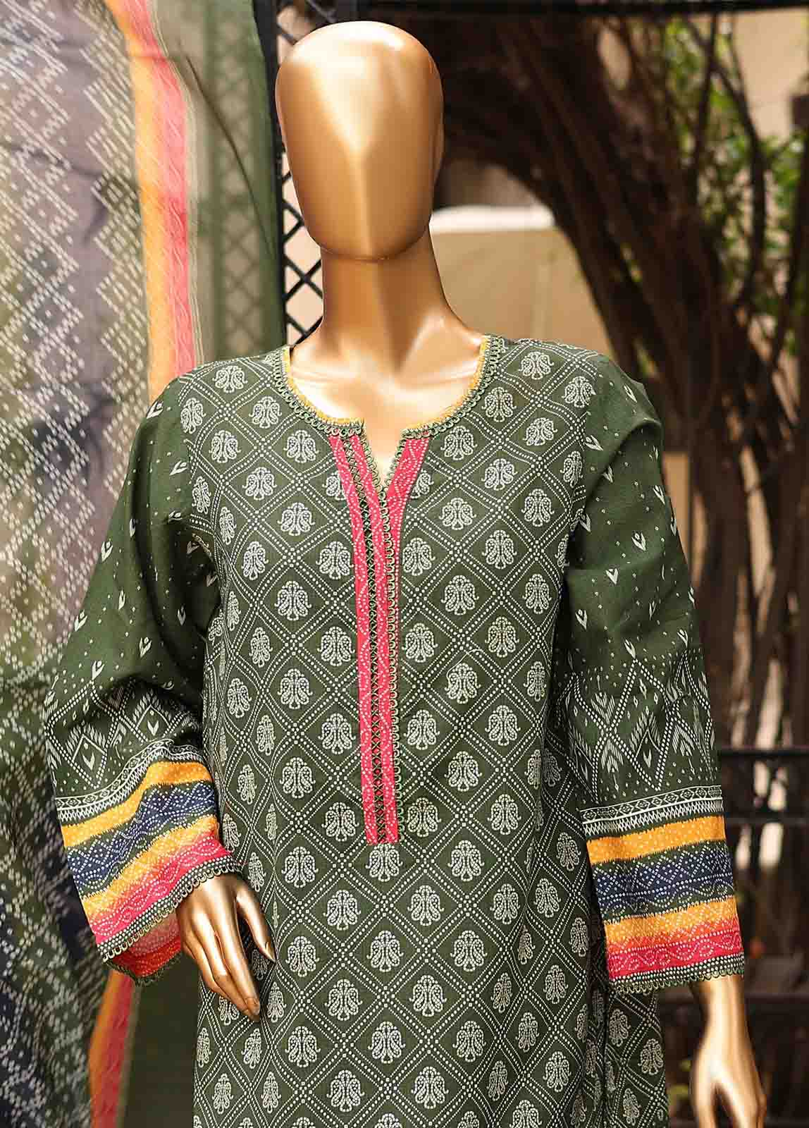Bin Saeed Fabric - SM-PR-0112 - 3 Piece Printed Stitched Suit
