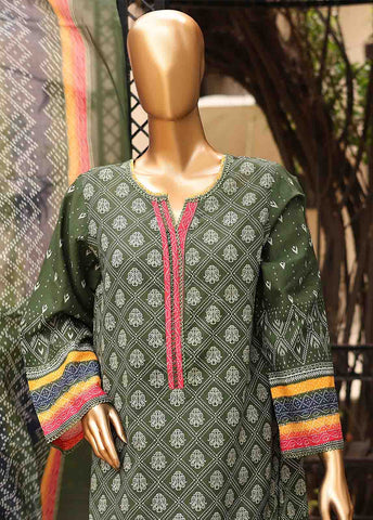 Bin Saeed Fabric - SM-PR-0112 - 3 Piece Printed Stitched Suit