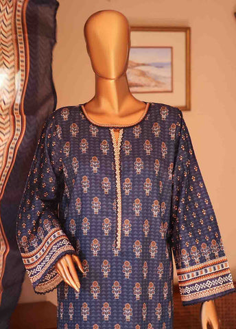 Bin Saeed Fabric - SM-PR-011 - 3 Piece Printed Stitched Suit