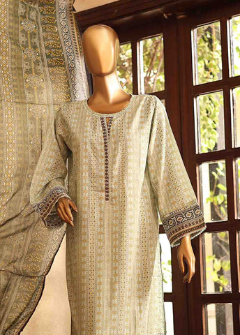 Bin Saeed Fabric - SM-PR-0125 - 3 Piece Printed Stitched Suit
