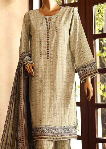 Bin Saeed Fabric - SM-PR-0125 - 3 Piece Printed Stitched Suit