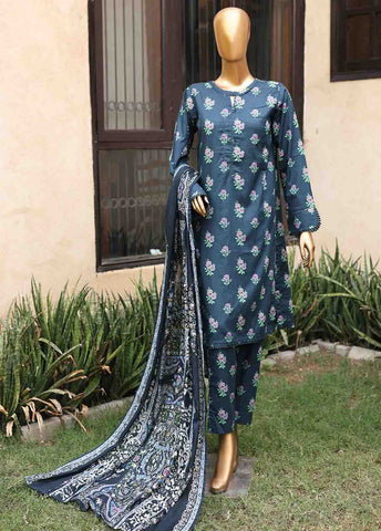 Bin Saeed Fabric - SM-PR-0130 - 3 Piece Printed Stitched Suit