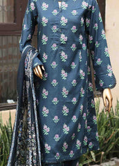 SM-PR-0130 - 3 Piece Printed Stitched Suit