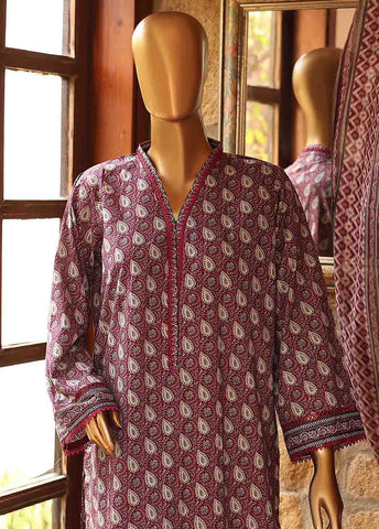 Bin Saeed Fabric - SM-PR-0134 - 3 Piece Printed Stitched Suit