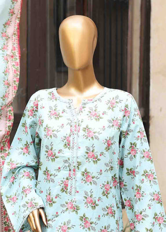 Bin Saeed Fabric - SM-PR-0136 - 3 Piece Printed Stitched Suit