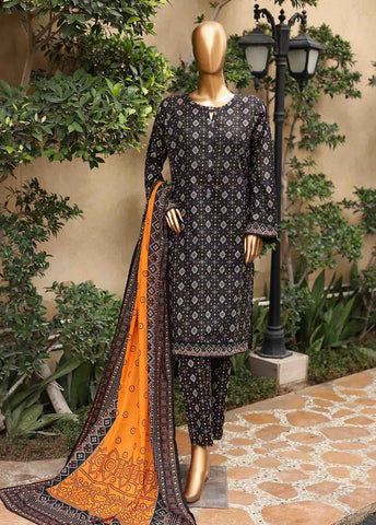 Bin Saeed Fabric - SM-PR-0150 - 3 Piece Printed Stitched Suit