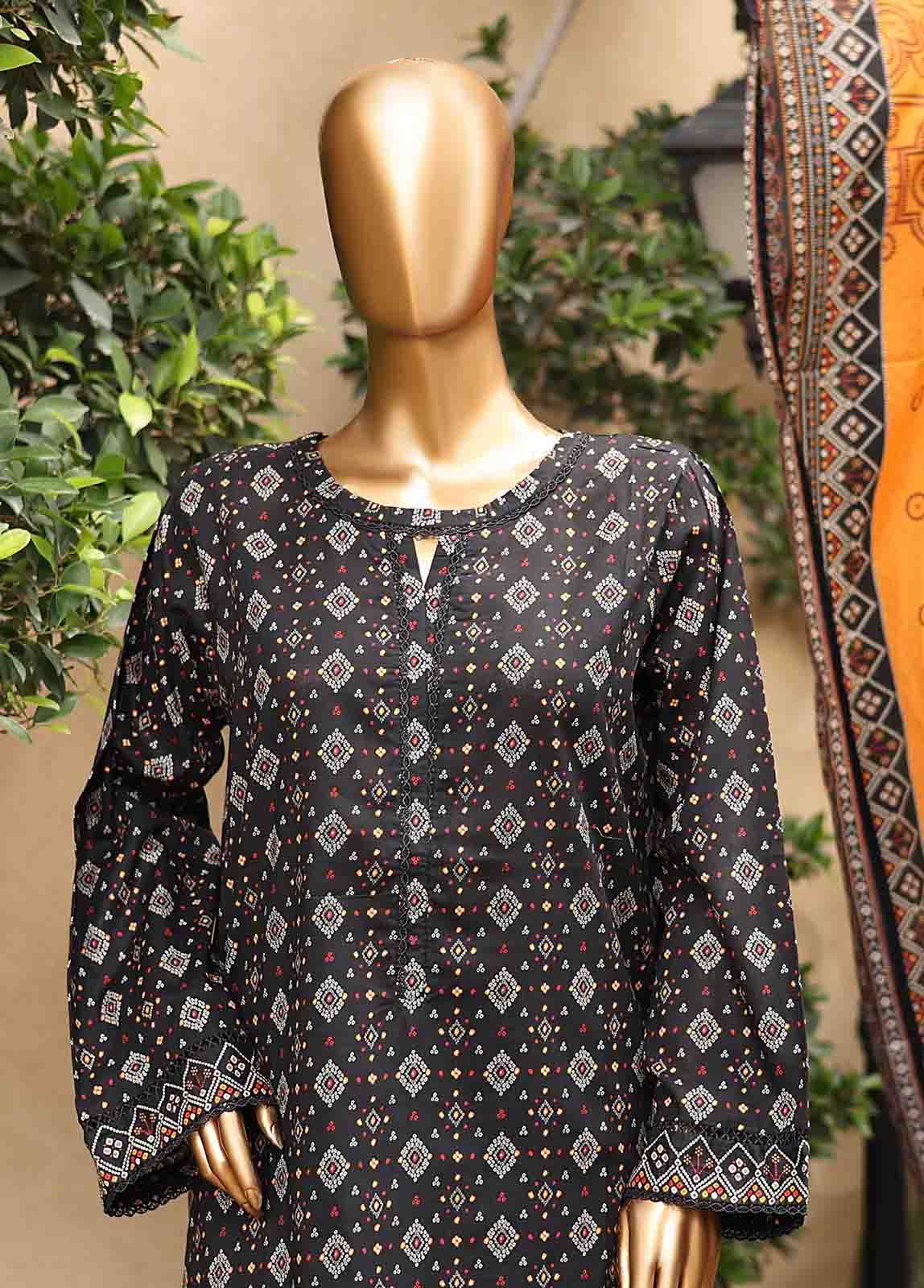 Bin Saeed Fabric - SM-PR-0150 - 3 Piece Printed Stitched Suit