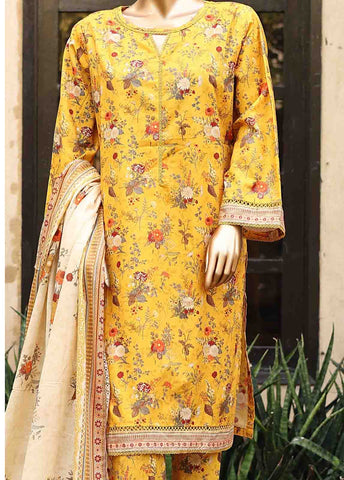 Bin Saeed Fabric - SM-PR-0155 - 3 Piece Printed Stitched Suit