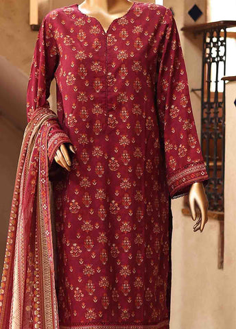 Bin Saeed Fabric - SM-PR-0159- 3 Piece Printed Stitched Suit