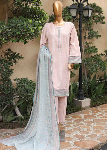 Bin Saeed Fabric - SM-PR-0203 - 3 Piece Printed Stitched Suit