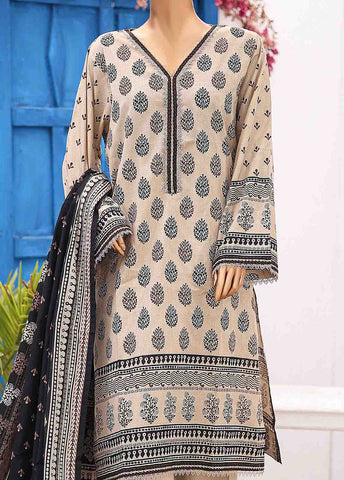 Bin Saeed Fabric - SM-PR-030 B- 3 Piece Printed Stitched Suit