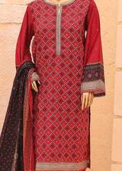 SM-PR-032 A- 3 Piece Printed Stitched Suit