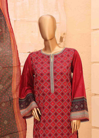 Bin Saeed Fabric - SM-PR-032 A- 3 Piece Printed Stitched Suit