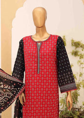 SM-PR-033- 3 Piece Printed Cotton Suit