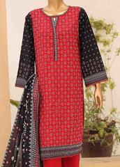 SM-PR-033- 3 Piece Printed Cotton Suit