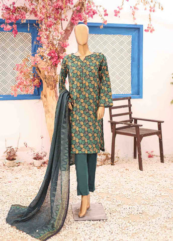 Bin Saeed Fabric - SM-PR-0344 A- 3 Piece Printed Stitched Suit