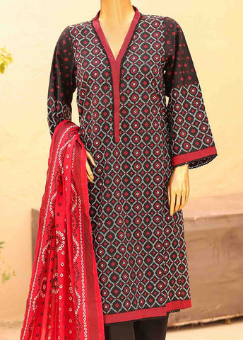 Bin Saeed Fabric - SM-PR-035- 3 Piece Printed Stitched Suit