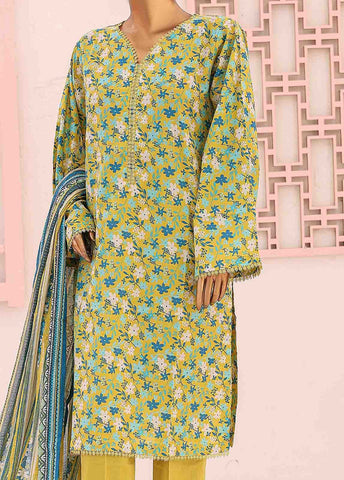 Bin Saeed Fabric - SM-PR-0352 A- 3 Piece Printed Stitched Suit