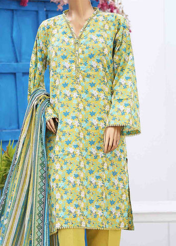 Bin Saeed Fabric - SM-PR-0352 B- 3 Piece Printed Stitched Suit
